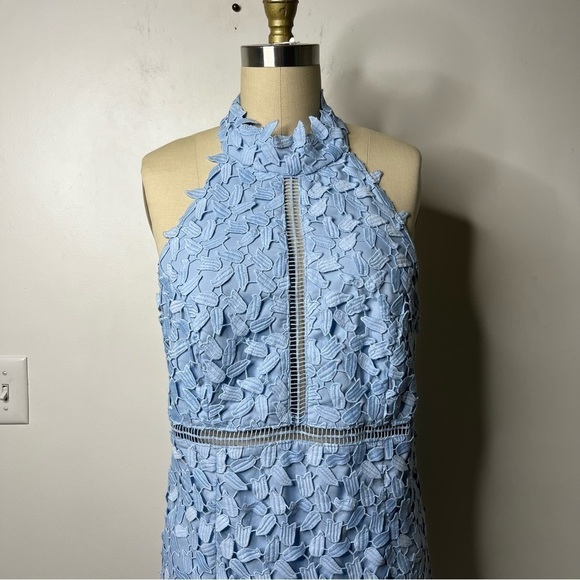 Bardot GEMMA HALTER DRESS IN DUSTY BLUE - Picture 6 of 9